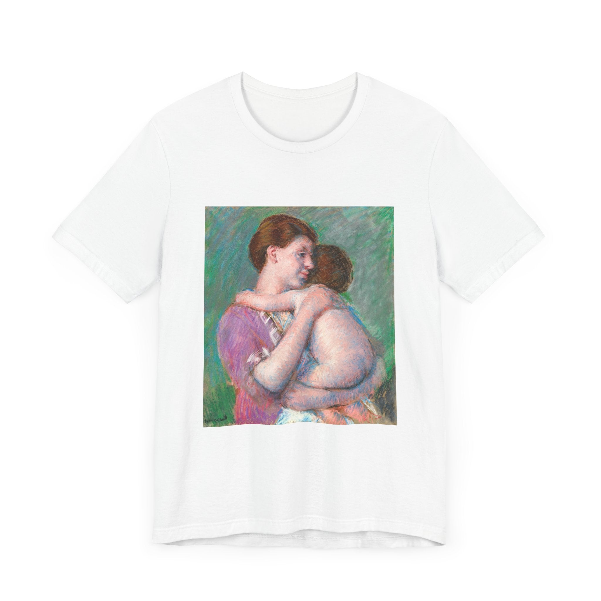 Masters of Art Mary Cassatt Mother and Child Unisex Jersey Short Sleeve T-Shirt - POPvault