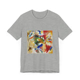 Masters of Art Wassily Kandinsky Painting with Green Center Unisex Jersey Short Sleeve T-Shirt - POPvault