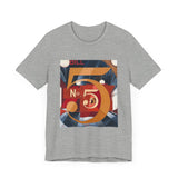 Masters of Art Charles Demuth I Saw the Figure 5 in Gold Unisex Jersey Short Sleeve T-Shirt - POPvault