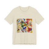 Masters of Art Wassily Kandinsky Painting with Green Center Unisex Jersey Short Sleeve T-Shirt - POPvault
