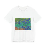Masters of Art Vincent Van Gogh's Irises Unisex Jersey Short Sleeve T-Shirt - POPvault