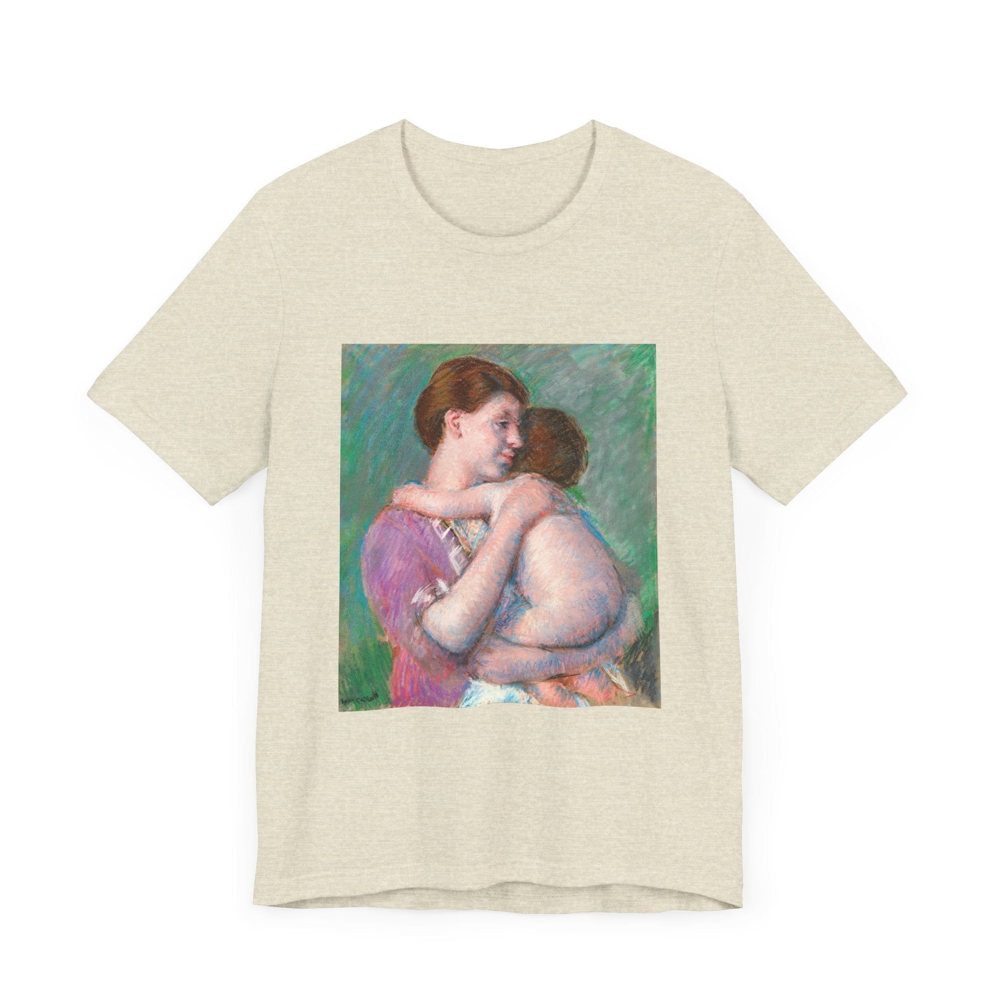 Masters of Art Mary Cassatt Mother and Child Unisex Jersey Short Sleeve T-Shirt - POPvault
