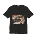 Masters of Art Pierre - Auguste Renoir's Luncheon of the Boating Party Unisex Jersey Short Sleeve T-Shirt - POPvault