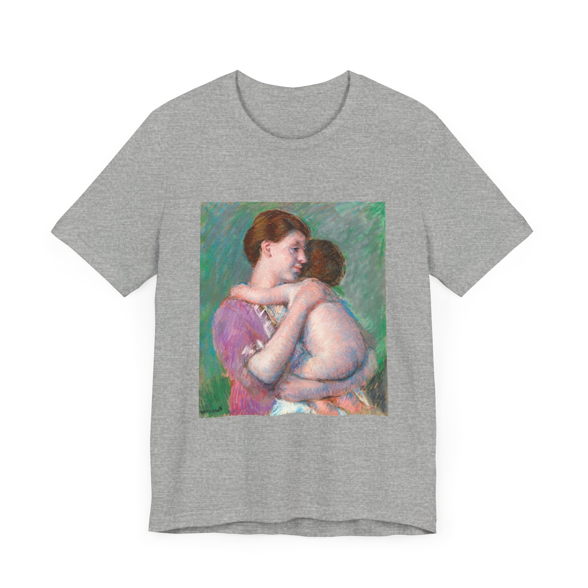 Masters of Art Mary Cassatt Mother and Child Unisex Jersey Short Sleeve T-Shirt - POPvault