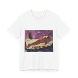 Masters of Art Paul Gauguin's Spirit of the Dead Watching Unisex Jersey Short Sleeve T-Shirt - POPvault