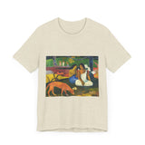 Masters of Art Paul Gauguin's Arearea Unisex Jersey Short Sleeve T-Shirt - POPvault