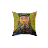 Masters of Art Van Gogh The Postman Square Indoor Accent Pillow - POPvault