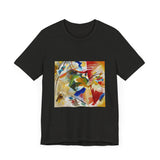Masters of Art Wassily Kandinsky Painting with Green Center Unisex Jersey Short Sleeve T-Shirt - POPvault