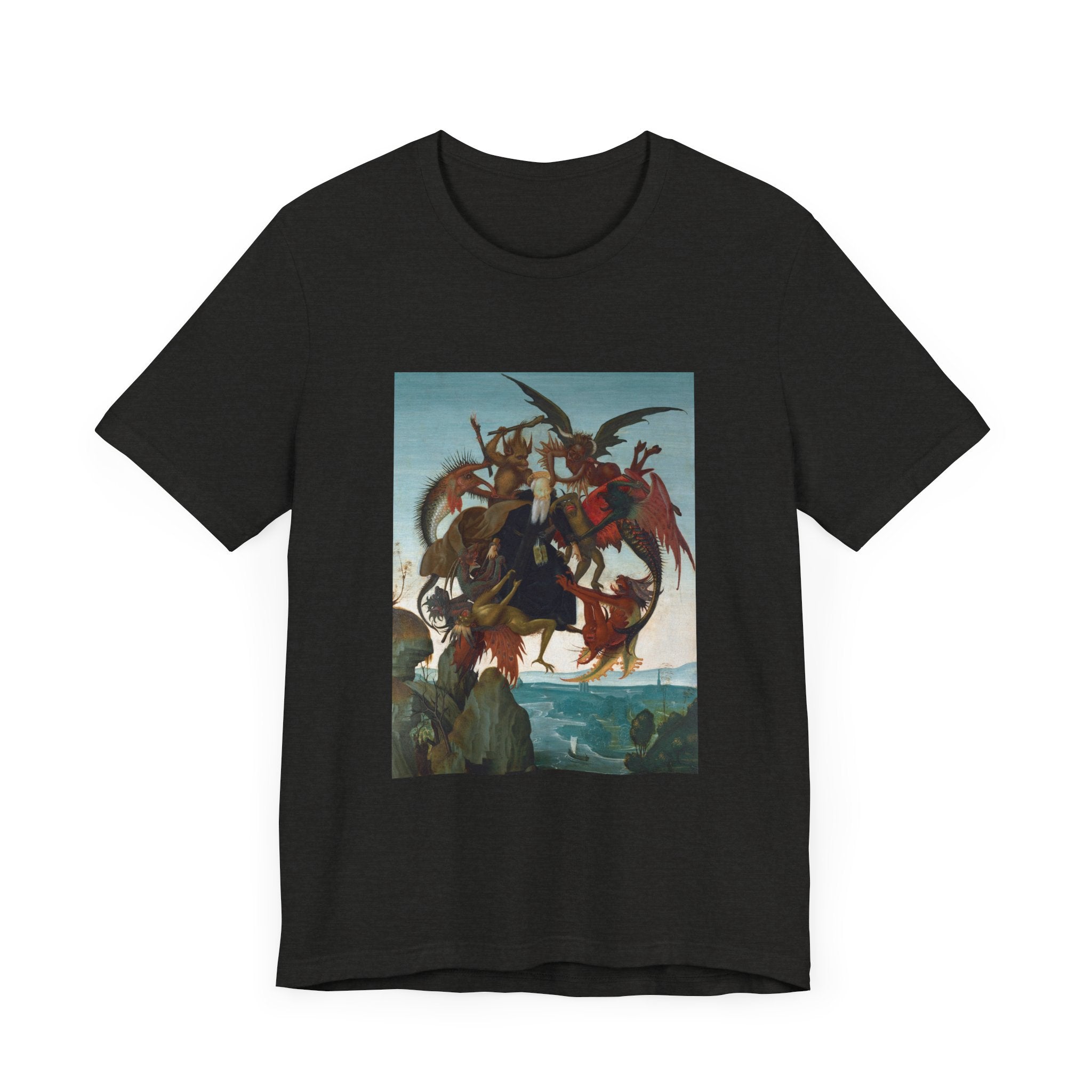 Masters of Art Michelangelo Buonarroti's The Torment of Saint Anthony Unisex Jersey Short Sleeve T-Shirt - POPvault