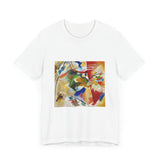 Masters of Art Wassily Kandinsky Painting with Green Center Unisex Jersey Short Sleeve T-Shirt - POPvault