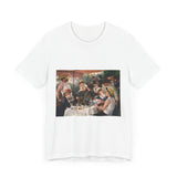 Masters of Art Pierre - Auguste Renoir's Luncheon of the Boating Party Unisex Jersey Short Sleeve T-Shirt - POPvault