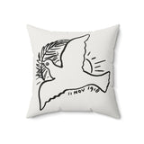 Masters of Art Leo Gestel Peace Dove Square Indoor Accent Pillow - POPvault