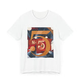 Masters of Art Charles Demuth I Saw the Figure 5 in Gold Unisex Jersey Short Sleeve T-Shirt - POPvault