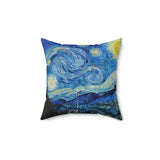 Masters of Art Van Gogh Starry Night Square Indoor Accent Pillow - POPvault