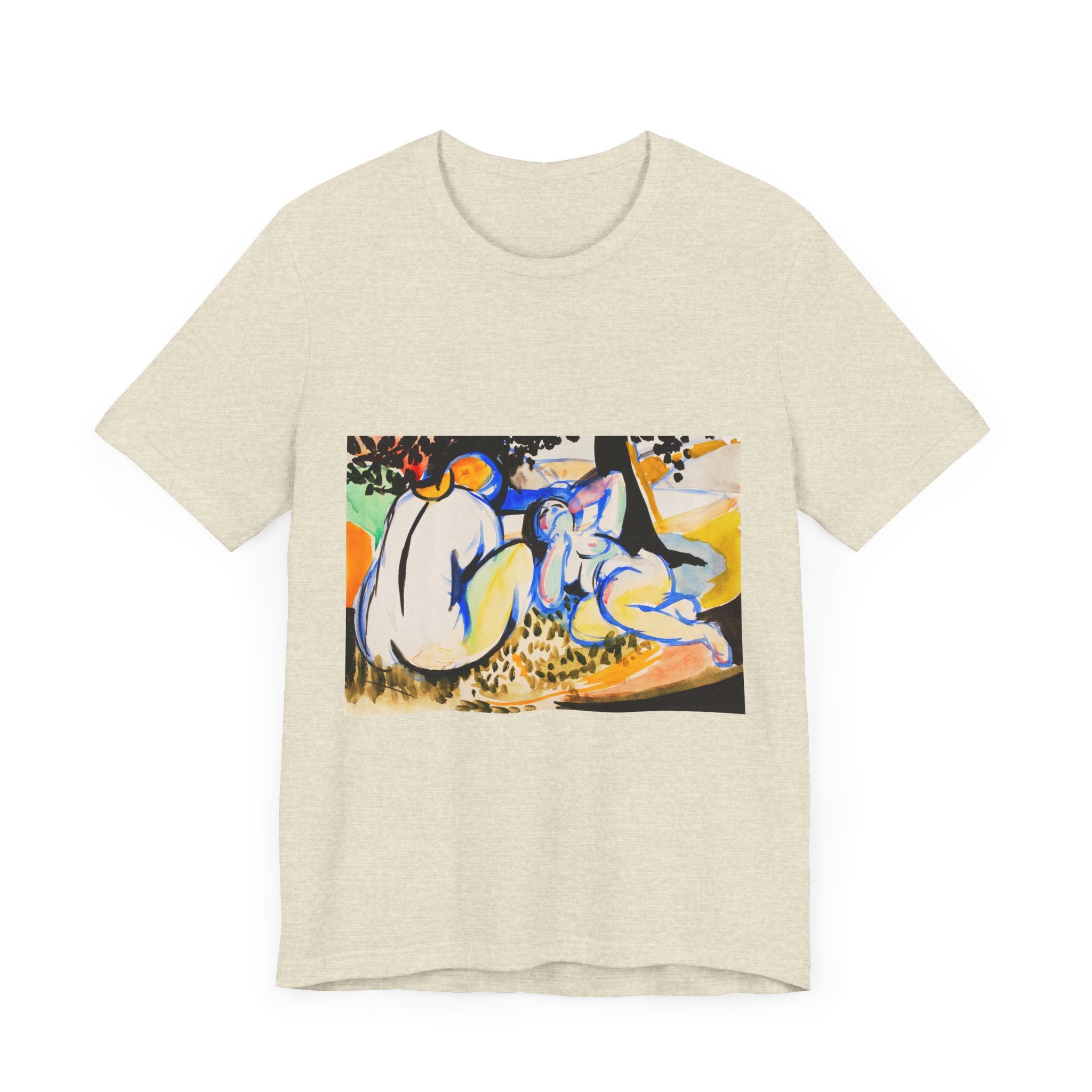 Masters of Art Henry Lyman Sayen Nudes Unisex Jersey Short Sleeve T-Shirt - POPvault