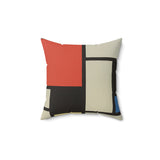 Masters of Art Piet Mondrian Composition Square Indoor Accent Pillow - POPvault