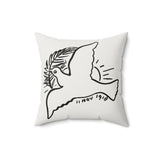 Masters of Art Leo Gestel Peace Dove Square Indoor Accent Pillow - POPvault
