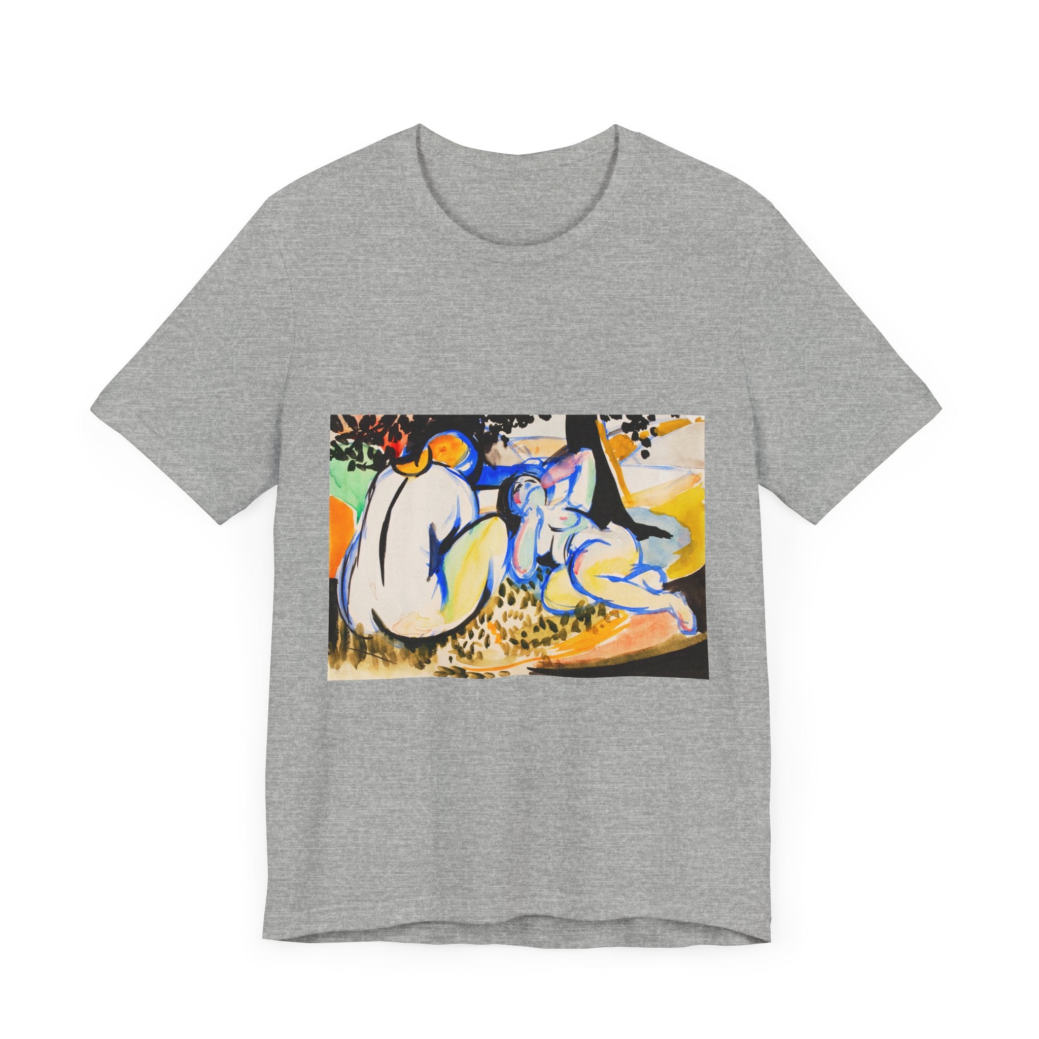 Masters of Art Henry Lyman Sayen Nudes Unisex Jersey Short Sleeve T-Shirt - POPvault