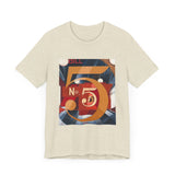 Masters of Art Charles Demuth I Saw the Figure 5 in Gold Unisex Jersey Short Sleeve T-Shirt - POPvault