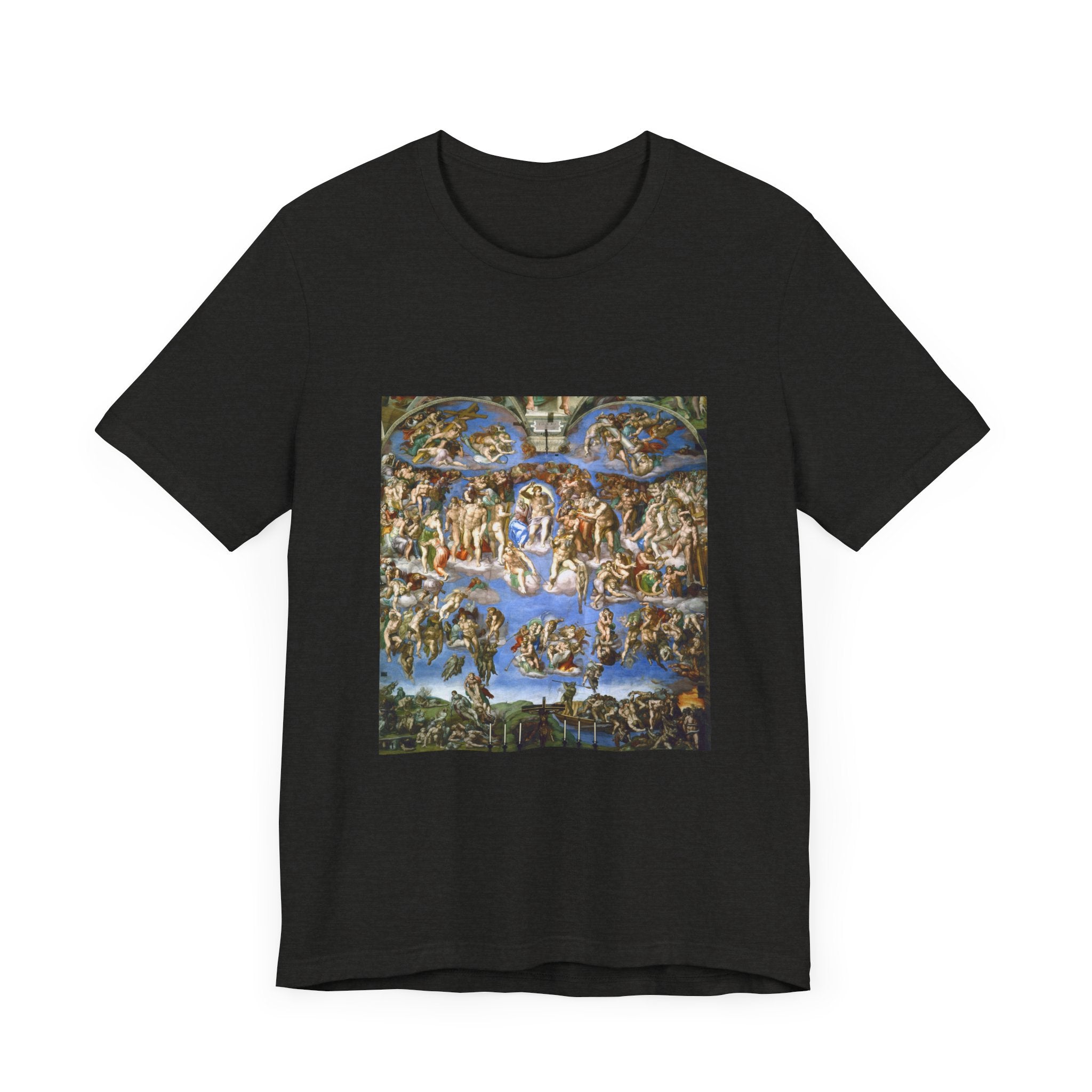 Masters of Art Michelangelo Buonarroti's The Last Judgment Unisex Jersey Short Sleeve T-Shirt - POPvault