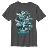 Boy's Marvel Avengers Classic Avengers Groupshot T-Shirt - POPvault
