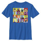 Boy's Marvel Spider - Man Beyond Amazing SPIDEY FIGURE SQUARES T-Shirt - POPvault