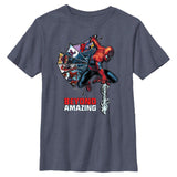 Boy's Marvel Spider - Man Beyond Amazing WEB COMIC HALF T-Shirt - POPvault