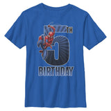Boy's Marvel Spider - Man Swinging 5th Birthday T-Shirt - POPvault