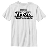 Boy's Marvel White Logo T-Shirt - POPvault