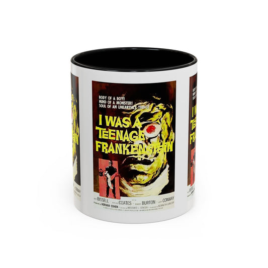 Cult Classic Movie Poster Art Accent Coffee Mug (11, 15oz) - I Was A Teenage Frankenstein 1957 - Mug