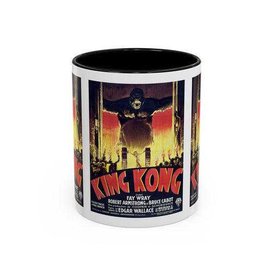 Cult Classic Movie Poster Art Accent Coffee Mug (11, 15oz) - King Kong French 1933 - Mug