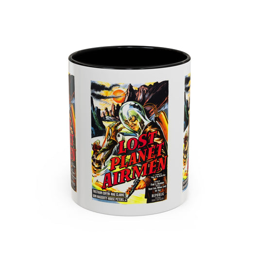 Cult Classic Movie Poster Art Accent Coffee Mug (11, 15oz) - Lost Planet Airmen 1951 - Mug