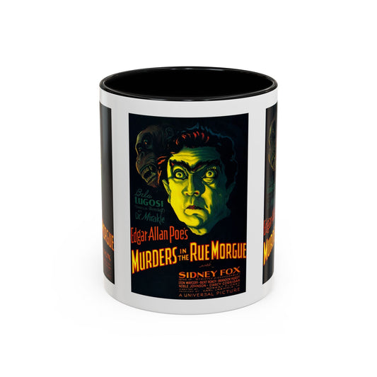 Cult Classic Movie Poster Art Accent Coffee Mug (11, 15oz) - Murders In The Rue Morgue 1932 - Mug