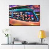 Vintage Auto 1956 Chevy Wagon Pop Art Gallery Canvas Wraps, Horizontal Wood Frame - POPvault