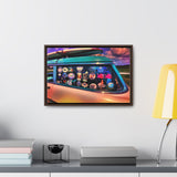 Custom Vintage Auto 56 Chevy Wagon Pop Art Gallery Canvas Wraps, Horizontal Wood Frame - POPvault