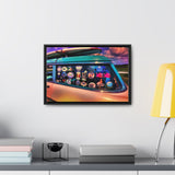Vintage Auto 1956 Chevy Wagon Pop Art Gallery Canvas Wraps, Horizontal Wood Frame - POPvault