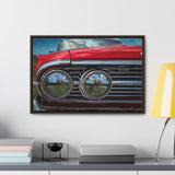 Vintage Auto 1960 Chevy and Cows Pop Art Gallery Canvas Wraps, Horizontal Wood Frame - POPvault