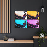 Vintage Auto Cadillac Pop Art Gallery Canvas Wraps, Horizontal Wood Frame - POPvault