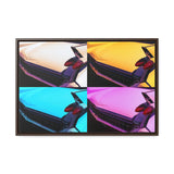 Custom Vintage Auto Cadillac Pop Art Gallery Canvas Wraps, Horizontal Wood Frame - POPvault