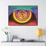 Vintage Auto Psychedelic Wheel Pop Art Gallery Canvas Wraps, Horizontal Wood Frame - POPvault