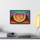 Vintage Auto Psychedelic Wheel Pop Art Gallery Canvas Wraps, Horizontal Wood Frame - POPvault