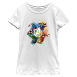 Girl's Marvel Avengers Classic Avengers Group Shot T-Shirt - POPvault