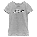 Girl's Marvel Black and White T-Shirt - POPvault