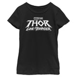 Girl's Marvel Black Logo T-Shirt - POPvault