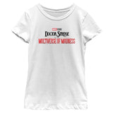 Girl's Marvel Doctor Strange 2 Main Logo T-Shirt - POPvault