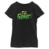 Girl's Marvel Groot Main Logo T-Shirt - POPvault