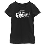 Girl's Marvel Groot White Logo T-Shirt - POPvault