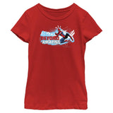 Girl's Marvel Spider - Man Beyond Amazing BEYOND SWING POSE T-Shirt - POPvault