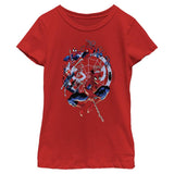 Girl's Marvel Spider - Man Beyond Amazing SPIDEY CIRCLE EVOLUTION T-Shirt - POPvault