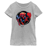 Girl's Marvel Spider - Man Beyond Amazing SPIDEY CIRCLE FORWARD T-Shirt - POPvault